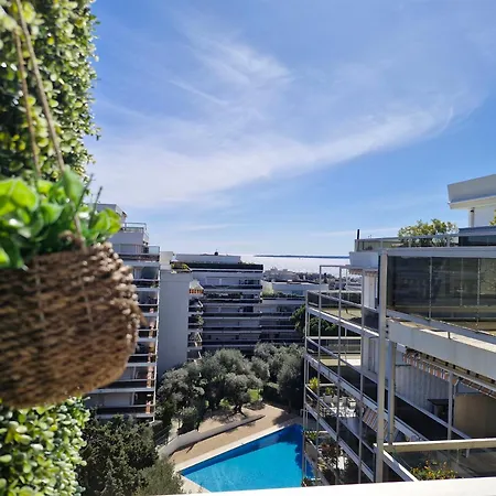 Elegant 2-room With Panoramic Sea View & Pool * Antibes